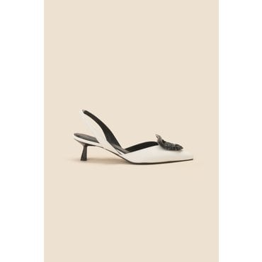 슈콤마보니 Polygon sling back shoes(white) DG2DS25004WHT