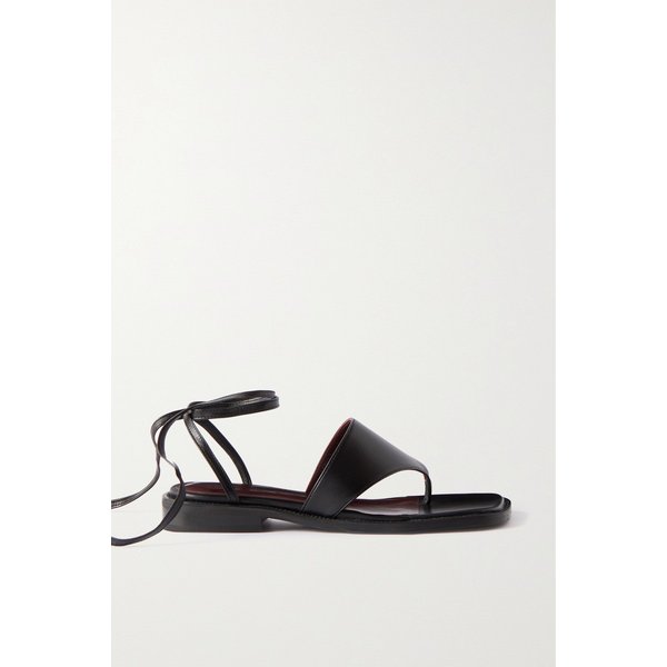 스타우드 Alexandre Lace-up Leather Sandals 블랙 38063312420908197