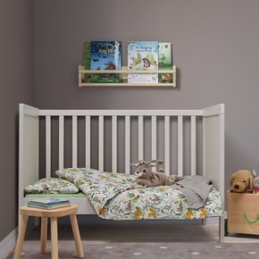 IKEA SSG_트롤돔 유아용침대침구3종 숲속 동물 패턴 멀티컬러 60x120cm