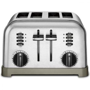 영국 쿠진아트 오븐 Cuisinart CPT180P1 Metal Classic 4Slice Toaster 스테인리스 스틸 Brushed