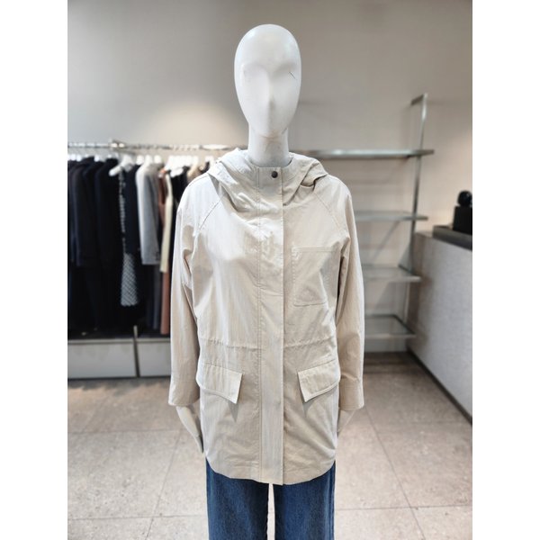 [여주점] [나이스클랍] 미디 기장 허리 스트링 후드 점퍼 A261PWU201