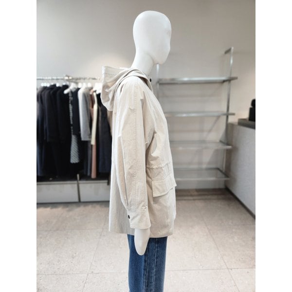 [여주점] [나이스클랍] 미디 기장 허리 스트링 후드 점퍼 A261PWU201