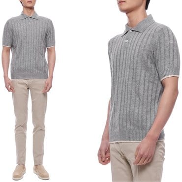 브루넬로쿠치넬리 25SS 남성 린넨 혼방 폴로 반팔니트 (M2L707605 CP843 25S)