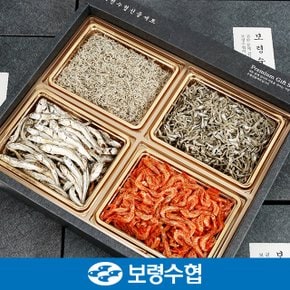 바다담음 수협 멸치 선물세트 명품 - 대멸,소멸,세멸,홍새우