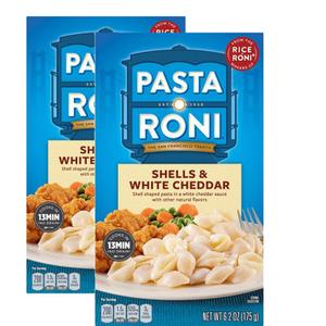  [해외직구] Pasta Roni 파스타로니 쉘 앤 화이트 체다 조개모양 파스타 면 175g 2팩