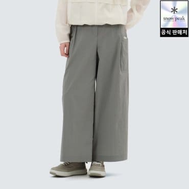 스노우피크 [25/SS] S25MWRPT65 루트 여성 와이드 9부 팬츠