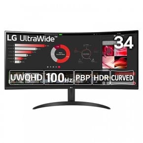 LG 34WR50QC-B     100Hz   HDR10   울트라 와이드 모니터 34인치 UltraWideWQHD(3440×1440)