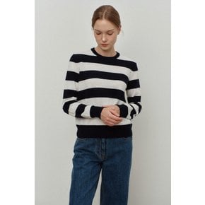 Round stripe anchor point knit_NAVY_LRVC1PO01WNV10