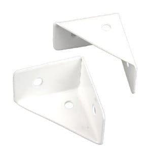 메탈앵글 책상꺽쇠 흔들림고정 모서리설치 샐프수리품 선반모듈 화이트 삼각형 55x38mm