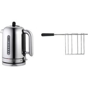 영국 듀얼릿 전기포트 Dualit Classic Kettle Polished 스테인리스 스틸 with 블랙 Trim Quiet b