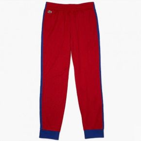 5351859 LACOSTE Mens Sport Pique Jogging Pant In Red/blue