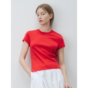 Plain cotton t-shirt (Red)