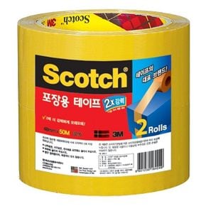 스카치 포장용 테이프 3M 3615-2 48mmX50M2개입