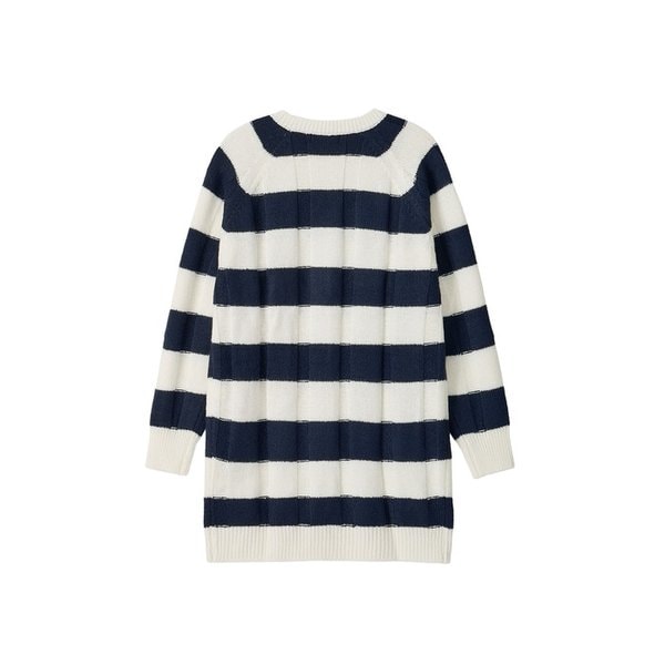 Luna Stripe Knit Dress (ivory)