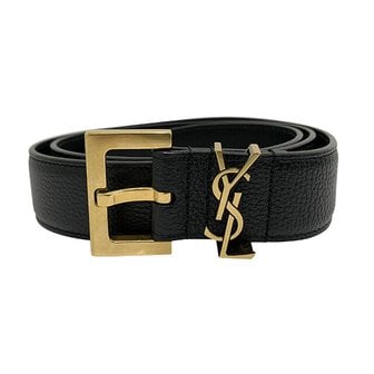 생로랑 논현 더팩토리 24FW  YSL 모노그램 CASSANDRE 로고 그레인 벨트 634437 DTI0W