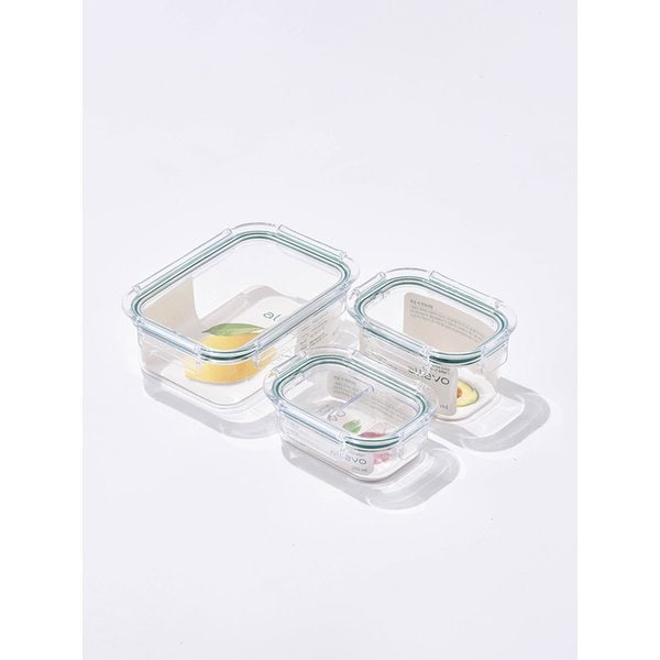 브리앙 풀트라이탄 투명 밀폐 용기 반찬통 알뜰구성 5P 세트