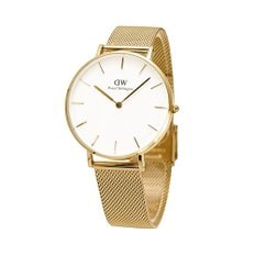 다니엘웰링턴 DW00100346(DW00600346)PETITE EVERGOLD 남녀공용 메시 쿼츠 36mm