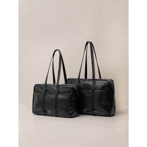 LEATHER BOSTON BAG_5colors (M/L)