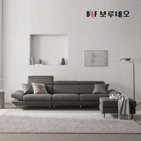 BIF보루네오 디에르 레브 천연통가죽 3.5인 소파+스툴