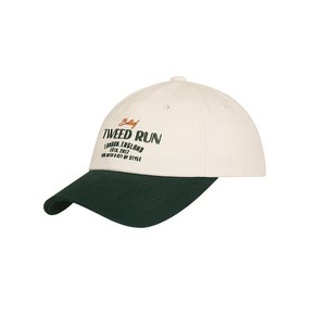 TWEED RUN Logo  COLOR BLOCK Ball Cap (green/Ivory)