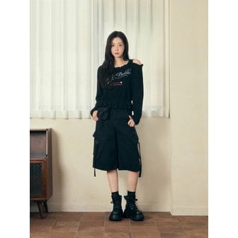 에고이스트 [CAPSULE LINE] 아웃포켓 포인트 버뮤다팬츠 ES2DQ360