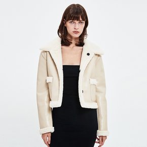 HEIDI REVERSIBLE MUSTANG JACKET IVORY