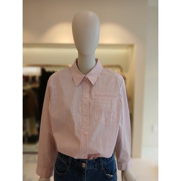 [여주점] 씨씨콜렉트 포켓스트라이프셔츠 E261msc101