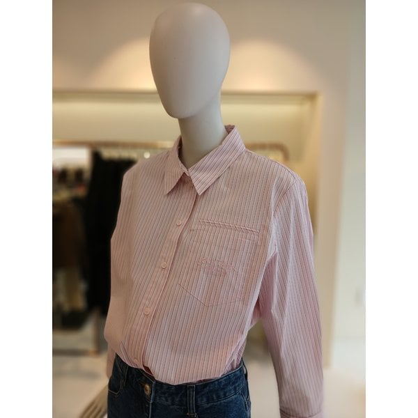 [여주점] 씨씨콜렉트 포켓스트라이프셔츠 E261msc101