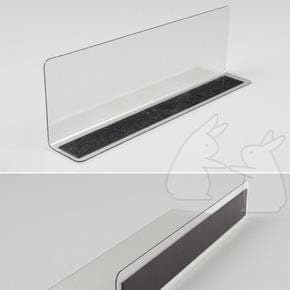 썬코 아크릴 L자 분리 자석형 칸나누기 투명 가림막 20X6CM
