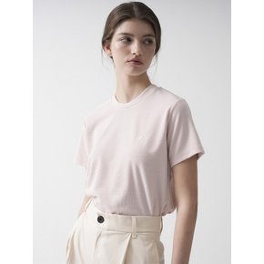 V Logo Needlework T-shirt (Pink)