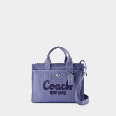 코치 [해외배송] 24 F/W 코치 카고 토트백 COACH 코튼 블루 CP158-LHSBL B0731451241