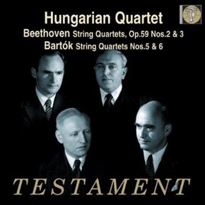 LUDWIG VAN BEETHOVEN/ BELA BARTOK - STRING QUARTETS/ HUNGARIAN QUARTET