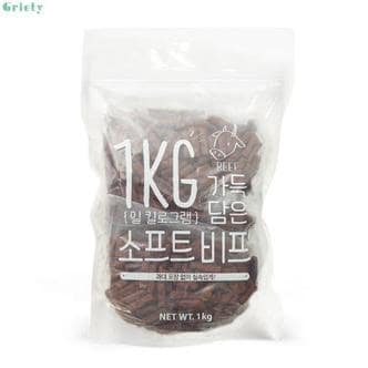  슈퍼츄 가득담은 대용량 소프트 소고기 져키 강아지간식 진짜1kg