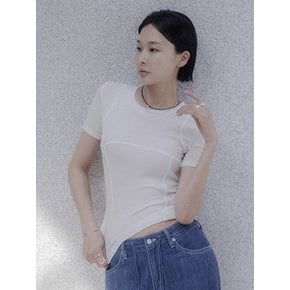 밸런스업 라인 하프 티셔츠(딥카키)