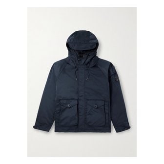 CP컴퍼니 가먼트 다이 로고 아플리케 마이크로 케이 다운 라이너 후드 재킷 46376663162869047