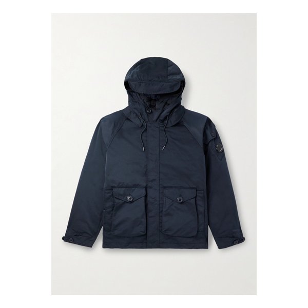 가먼트 다이 로고 아플리케 마이크로 케이 다운 라이너 후드 재킷 46376663162869047