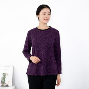 엄마옷 라운드 플라워 긴팔 티셔츠 12SDF9418 중년여성/50대/60대/70대/빅사이즈/할머니옷