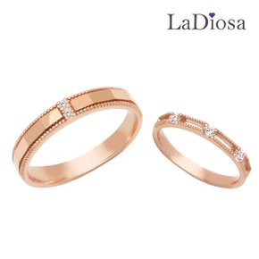 14K 커플링 세트 LK14JJ-9699WM 남녀한쌍