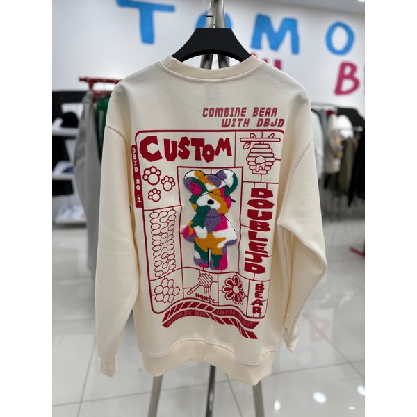 [여주점] 커스텀베어 부클자수맨투맨  CR컬러JGZZ22905