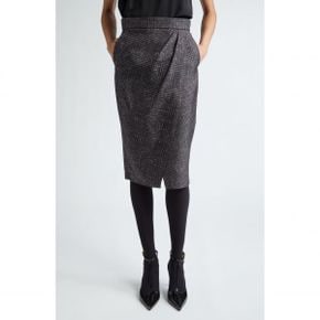 5095337 Max Mara Hidalgo Houndstooth Pencil Skirt 110556532