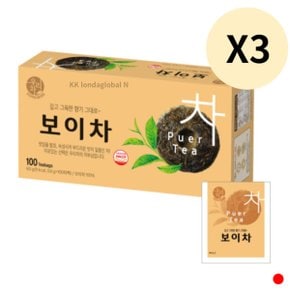 송원 우리차 보이차 차 음료 티백 건강차 100T X 3