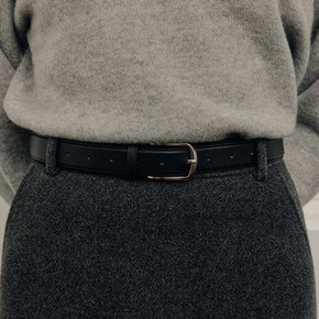 헤리 와이드 레더 벨트 / HERY WIDE LEATHER BELT_2colors