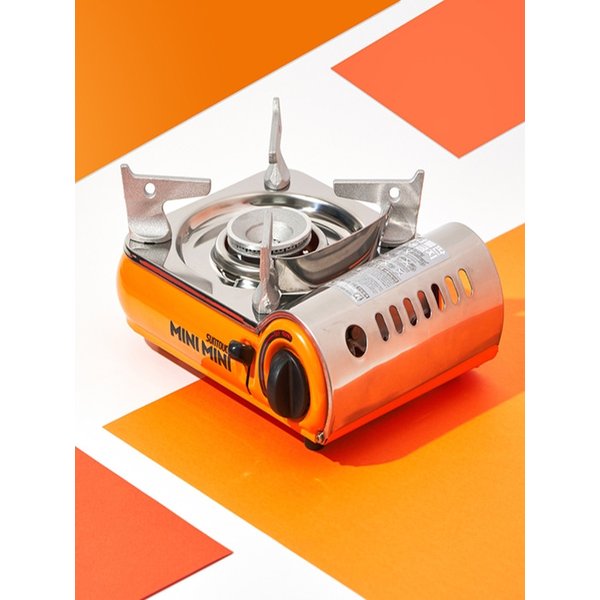미니 오렌지 휴대용 가스렌지