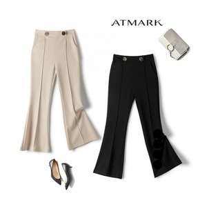 ATMARK 투버튼장식부츠컷팬츠_AA46PT008G