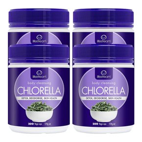 뉴질랜드 라이프스트림 오가닉 클로렐라 크로렐라 500mg 200정 CHLORELLA 4팩