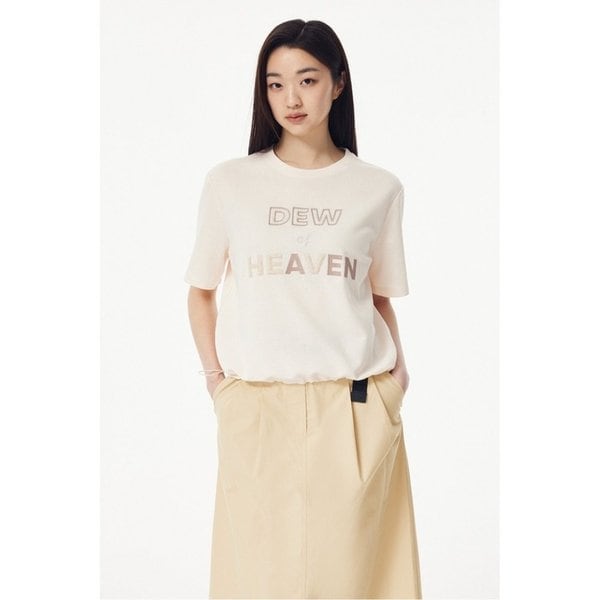 부클레 레터 블루종 티셔츠_옐로우 7255240105