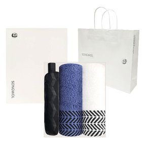 송월타올 어로우 3단자동큐브 돌잔치 행사 기념품 3p