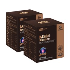 코오롱제약 MSM 파워 1500 관절영양제 1000mg x 60정 x 2박스 (2개월분)