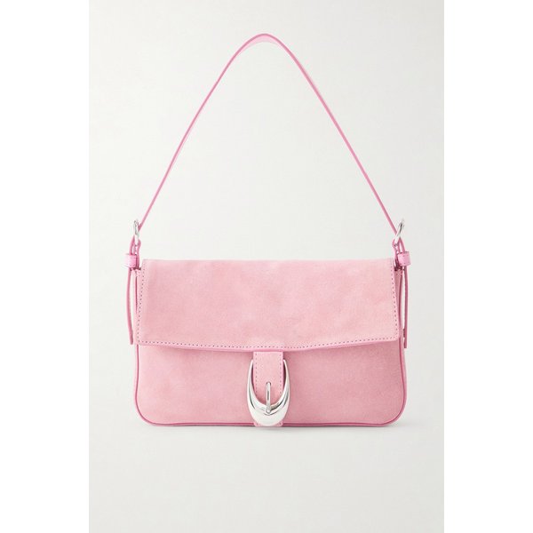 스타우드 할로우 스웨이드 숄더백 핑크 46376663163027494