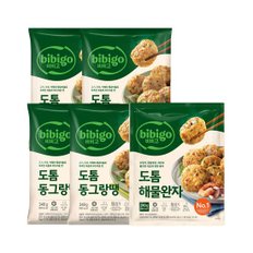 CJ제일제당 비비고 도톰 동그랑땡 340g x4개+도톰 해물완자 340g x1개